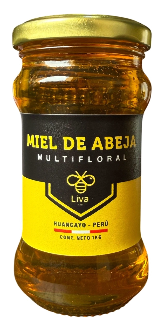 Presentación referencial de miel de 250 g